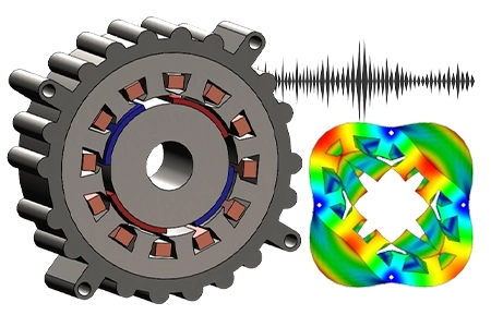 Reducing NVH in Electric Motors Using EMWorks Multiphysics