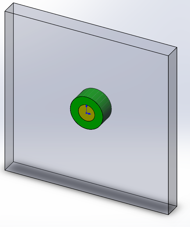  SolidWorks model of the dielectric cylinder