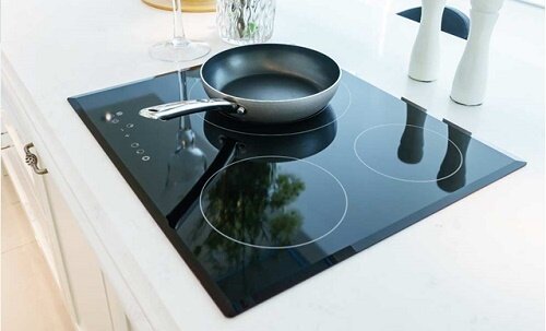 Induction cooktop installed in a home kitchen [1]