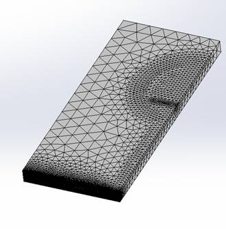 Mesh of the half DR filter