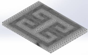 Mesh of the Microstrip Filter