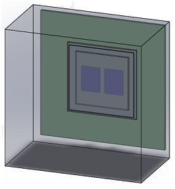 3D model of Intel Dual Die CPU processor with Heatsink