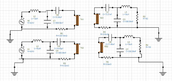 Equivalent EMS Circuit Schematic for LCC Network