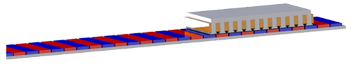 2D Design simplification of 12S/8P PM linear electric motor