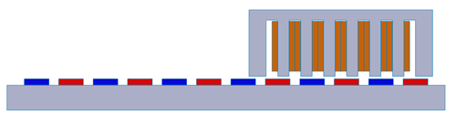 2D and 3D designs of the 6S/4P PM tubular generator