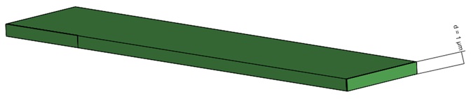 3D-Modell des Dünnschichtwiderstands