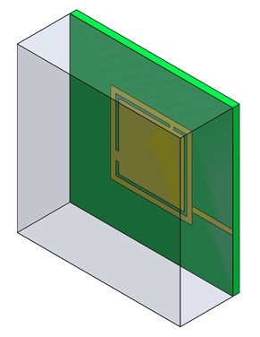 3D model of Dual Band antenna for 5G applications