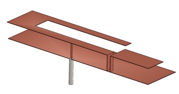 3D model of a PIFA antenna