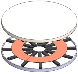 3D-Modell des vollständigen IPT-Rundladesystems