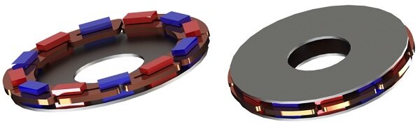 3D model of the simulated axial flux generator