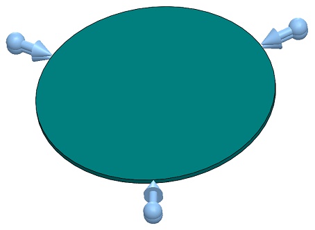 Angewandte mechanische Randbedingungen