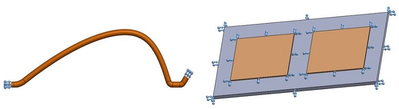 Angewandte mechanische Randbedingungen