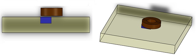 CAD-Modell eines simulierten NDT-Beispiels