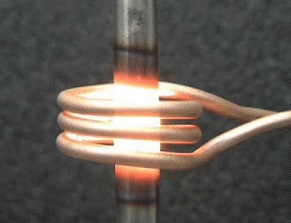 Example of brazing process by induction heating process 