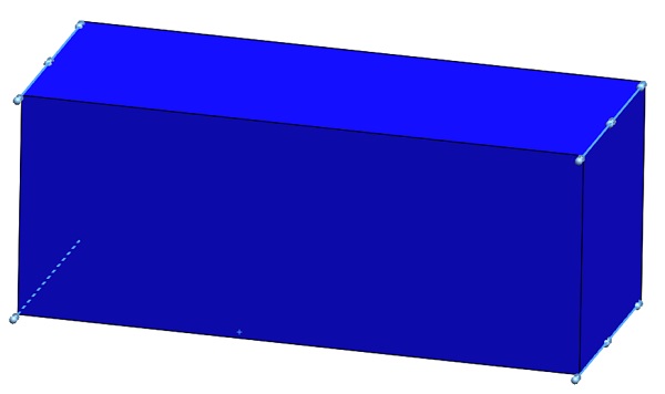 Fixed constraint applied on the model edges