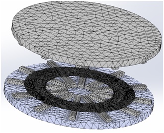 IPT circular charging system meshed.