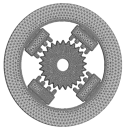 Meshed Model (Innenluft im linken Bild)