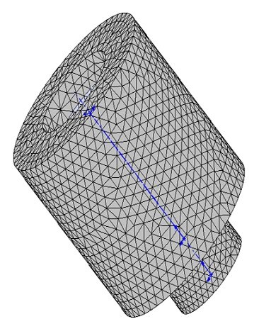 Meshed Model in step 1