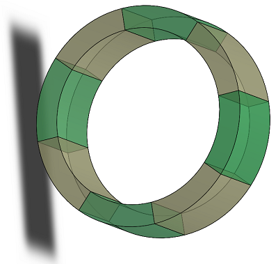 Permanent magnets of the rotor 