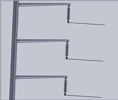 Stromleitung mit dreiphasigem Isolationsschema