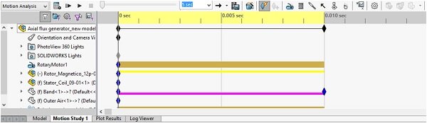 SOLIDWORKS Bewegungsstudie