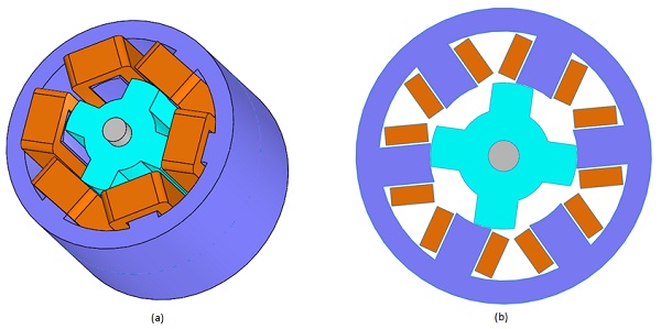 SRM, (a) 3D model, (b) 2D model