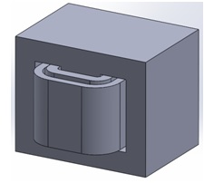 Single phase transformer simulated in EMS