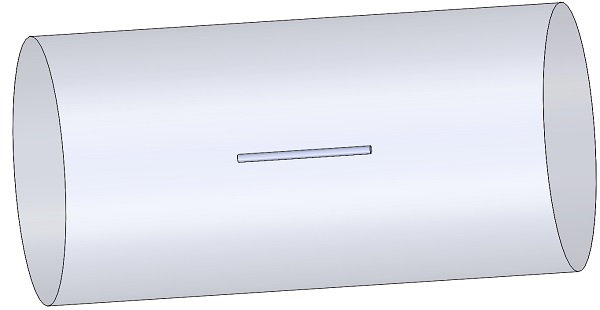 Solidworks model of the studied example 