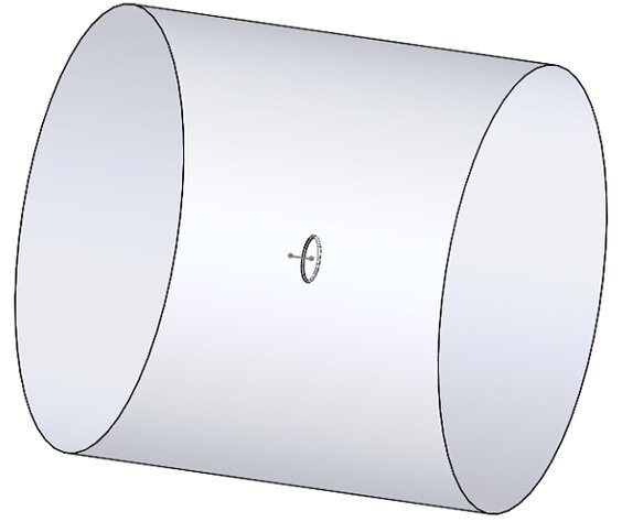 Solidworks-Modell des untersuchten Beispiels