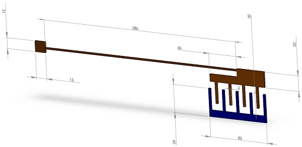 The-geometry-of- the analyzed actuator