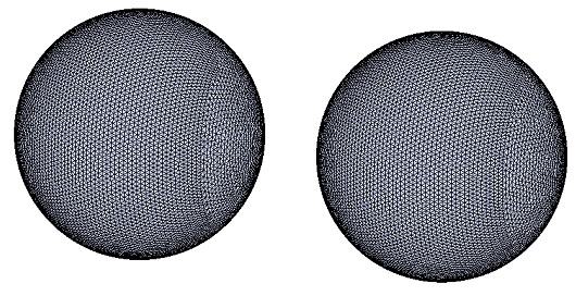 The steel spheres mesh