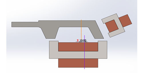 2D model with lateral deviation