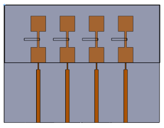 Geometry of the mmWave Patch Antenna Array with Parasitic Elements