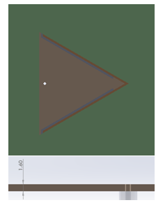 Die 3D-Ansicht der Struktur in SolidWorks