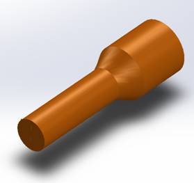 antenna 3D SolidWorks views (regular and transparent) [1]