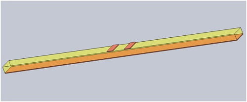 1/20 der Struktur wird für die magnetische Wechselstromanalyse modelliert