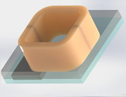 Asymmetrical conductor model  with a hole (TEAM 7)