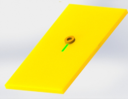 Eddy Current Testing: 3D simulation of probe with different excitation frequencies and crack sizes