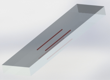 Electro-thermal simulation of parallel current carrying wires