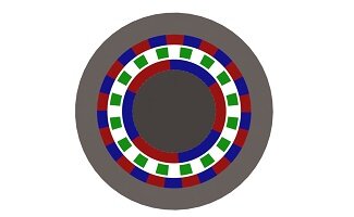 Magnetic gear: 2D FEM simulation with EMWorks2D inside SOLIDWORKS