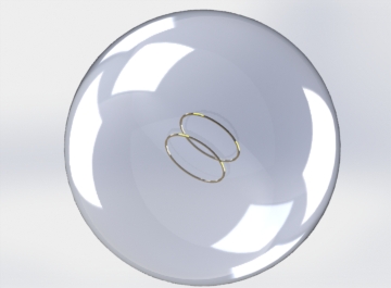 Numerical simulation of Helmholtz coil