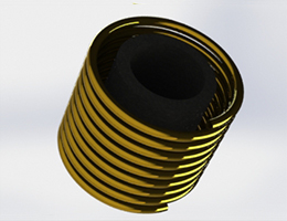 Numerical simulation of graphite crucible at different frequency