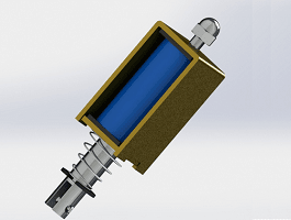 Parametric Analysis: Electrothermal Simulation of a DC Actuator using EMS inside SOLIDWORKS