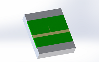 Performance and Thermal analysis of an RF Band-Stop Filter