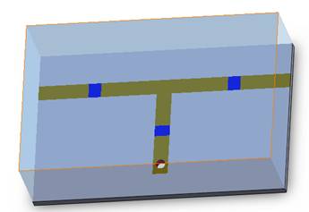 3D view of an RLC filter