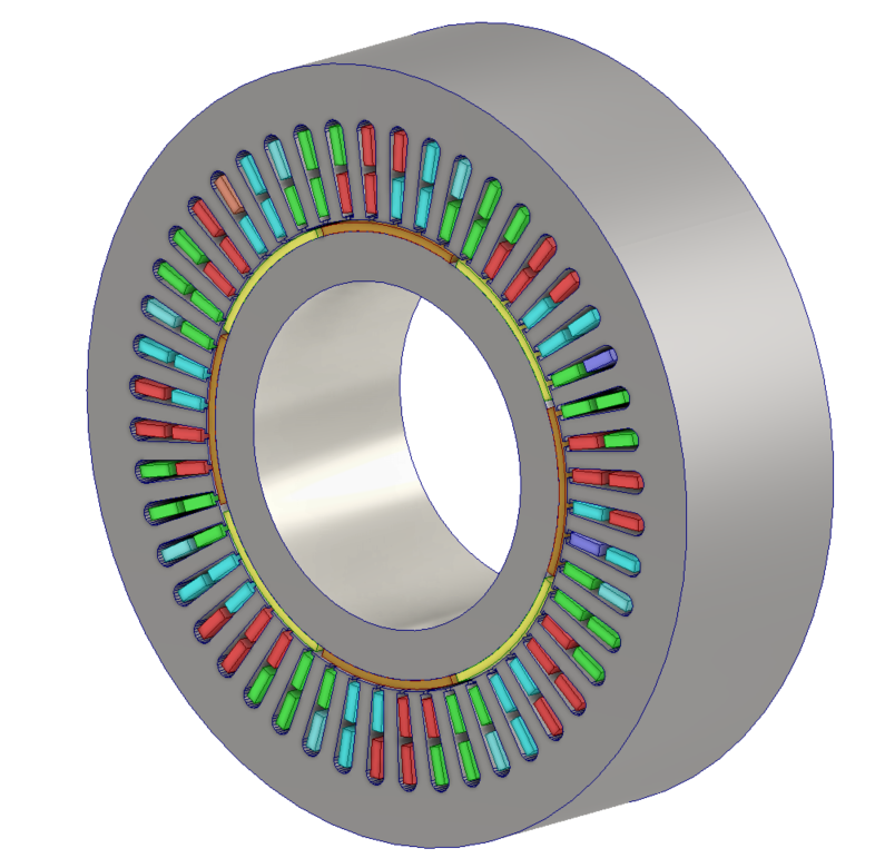 Electromagnetic Diagnostics of Stator Inter-Turn Short Circuits in a 16-Pole PMSM